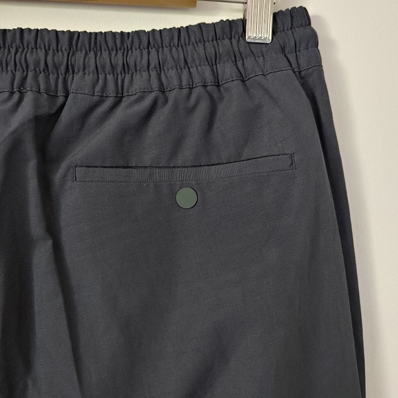 NWT Sandro Smart Cotton Linen Trousers Size US 34 EU 42 Navy Blue - Picture 12 of 15